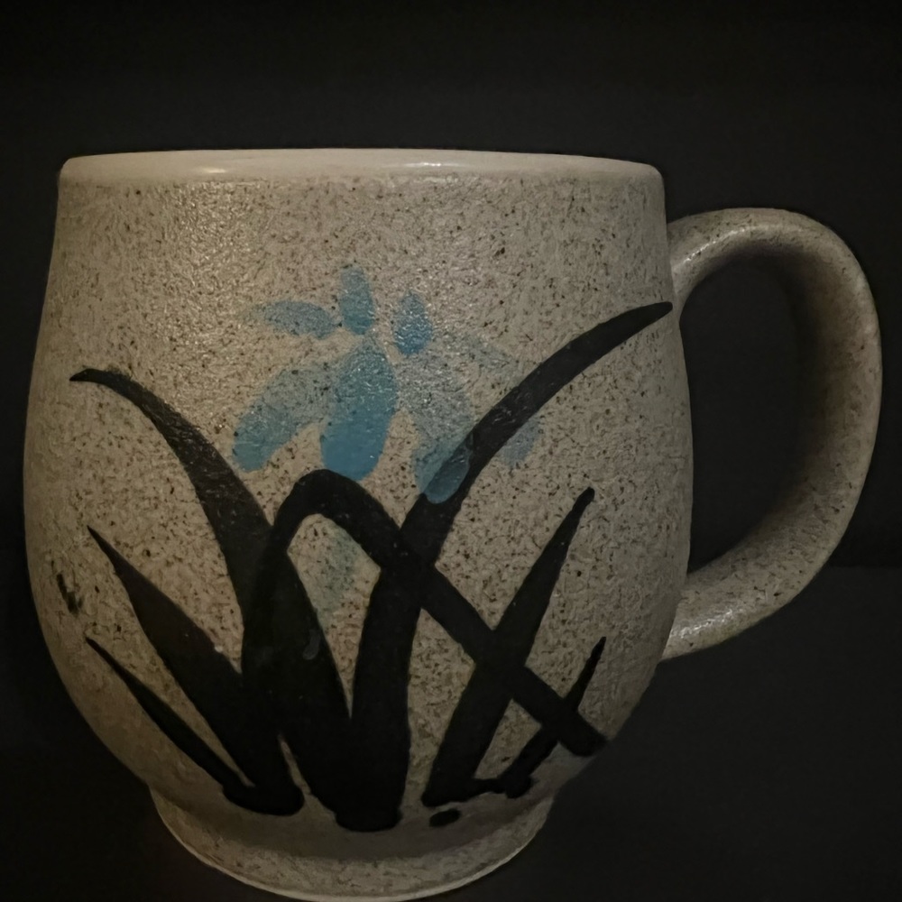 Vintage hand painted coffee mug